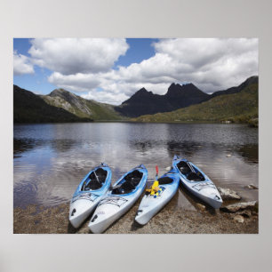 Poster Kayaks, Cradle Mountain et Dove Lake, Cradle