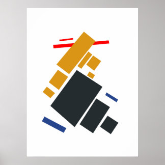 Poster Kazimir Malevich, L'Aviateur, Avion en vol