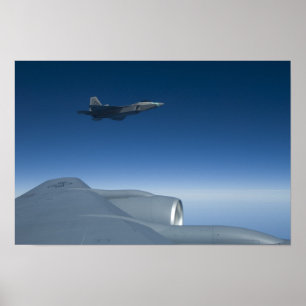 Poster KC-135 Stratotanker F-22 Raptor