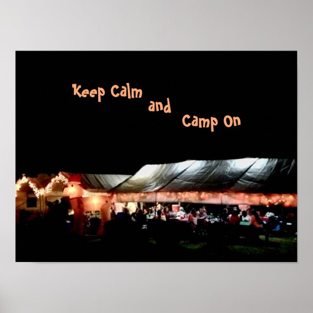 Poster  Keep Calm and Camp On (Devant)