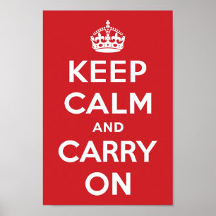 Poster Keep Calm and Carry