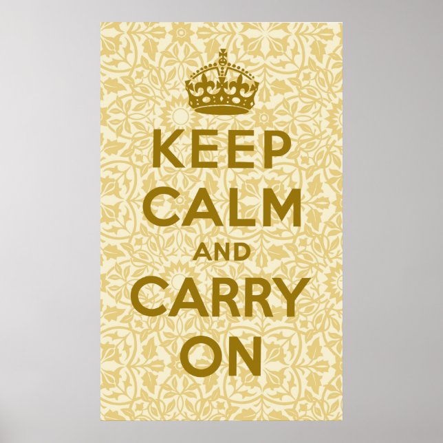 Poster Keep Calm and Carry (Devant)