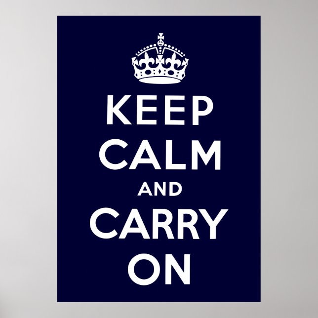 Poster Keep Calm and Carry (Devant)