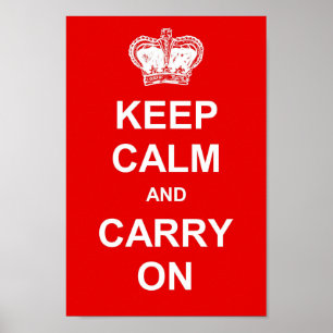 Poster Keep Calm and Carry