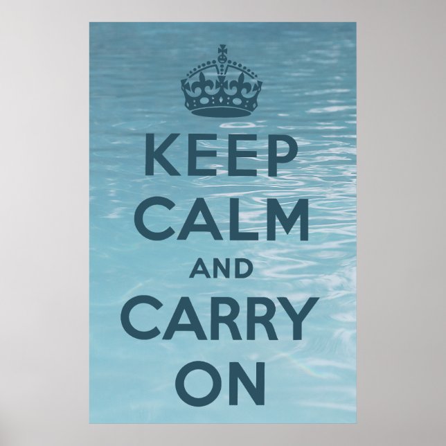Poster Keep Calm and Carry (Devant)