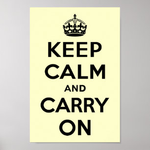 Poster Keep Calm and Carry
