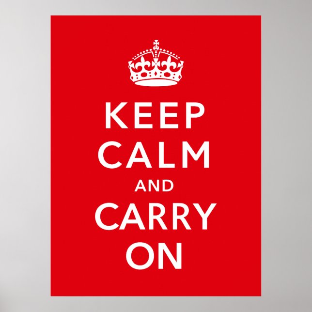 Poster Keep Calm and Carry (Devant)