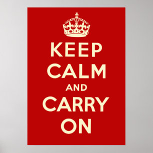 Poster Keep Calm and Carry