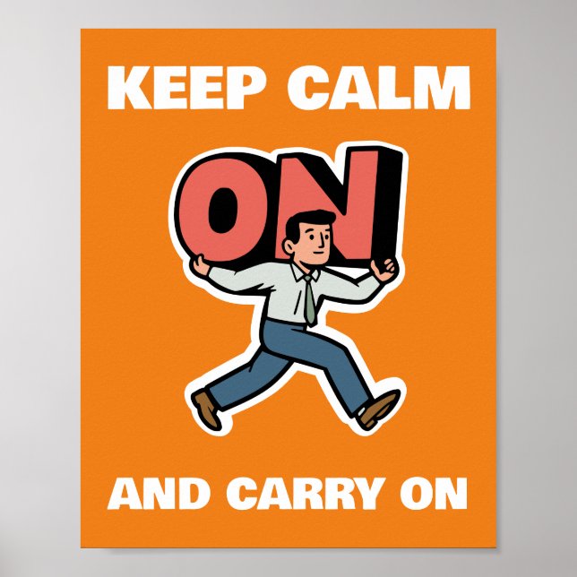 Poster Keep Calm and Carry (Devant)