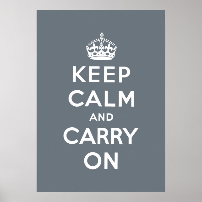 Poster keep calm and carry on original (Devant)