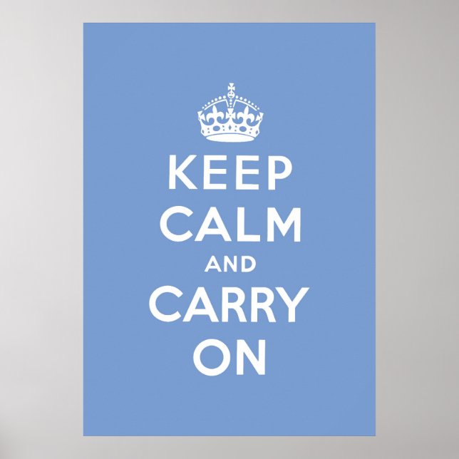 Poster keep calm and carry on original (Devant)