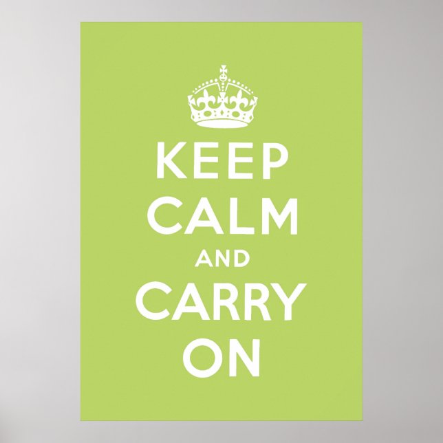 Poster keep calm and carry on original (Devant)