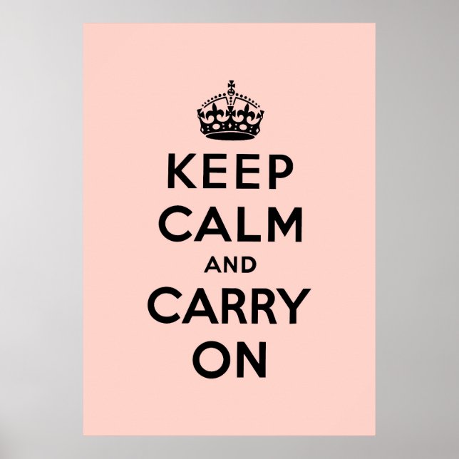 Poster keep calm and carry on original (Devant)