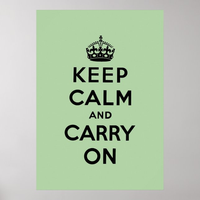 Poster keep calm and carry on original (Devant)
