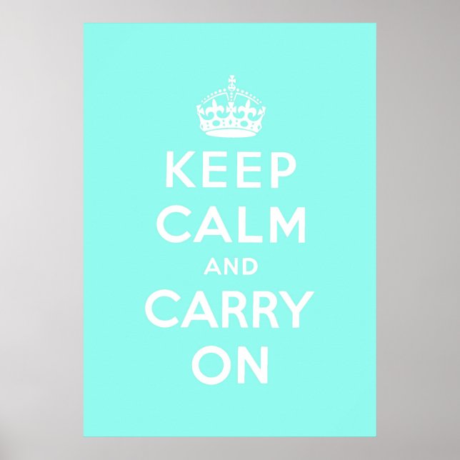 Poster keep calm and carry on original (Devant)
