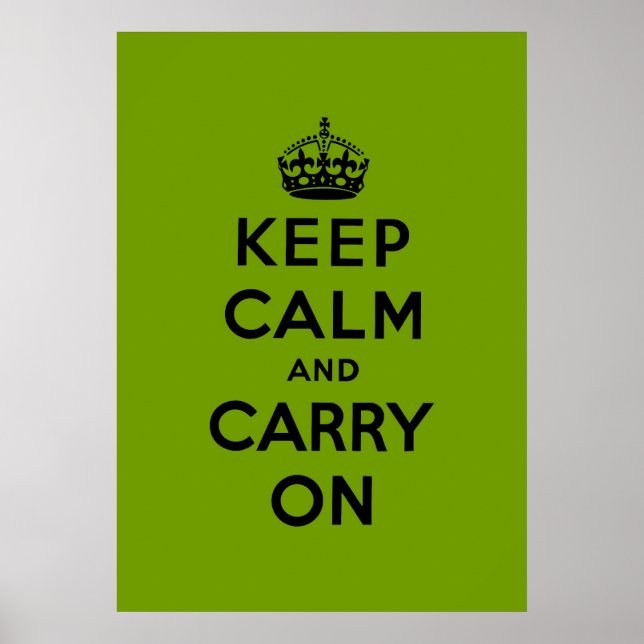 Poster keep calm and carry on original (Devant)