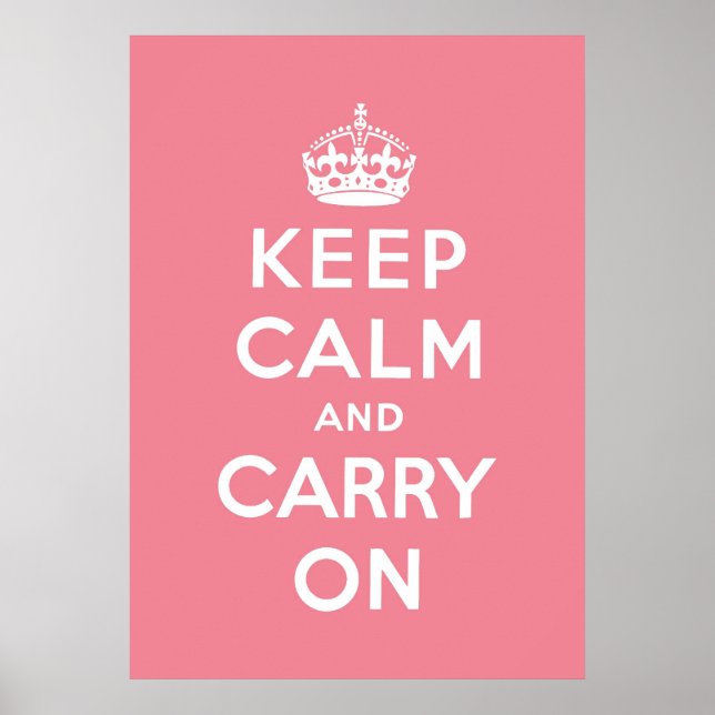 Poster keep calm and carry on original (Devant)