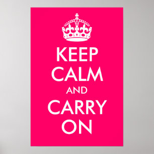 Poster Keep Calm and Carry On Print