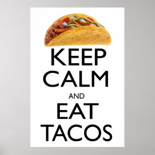 Poster Keep Calm and Eat Tacos