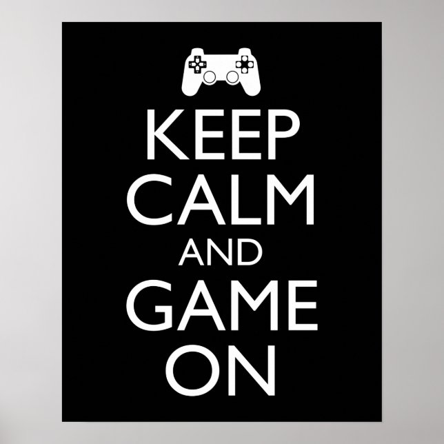 Poster Keep Calm and Game (Devant)