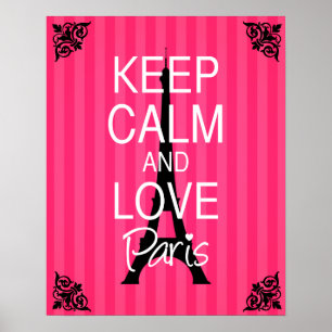 Poster Keep Calm and Love Paris