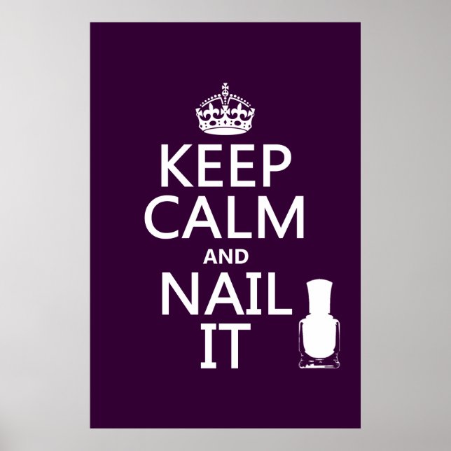 Poster Keep Calm and Nail It (Nail polish) (Devant)