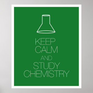 Poster Keep Calm and Study Chemistry