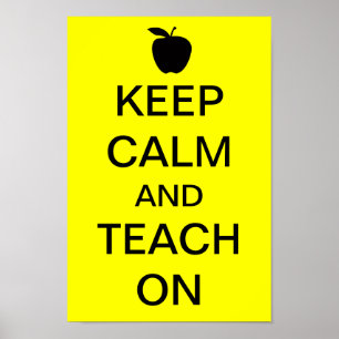 Poster Keep Calm and TEACH On