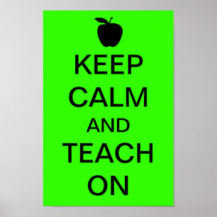 Poster Keep Calm and TEACH On