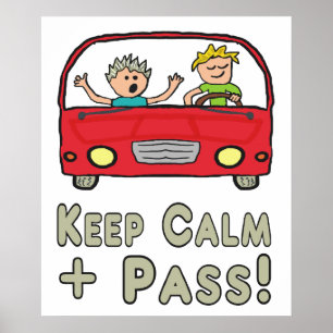 Poster Keep Calm Driving Test