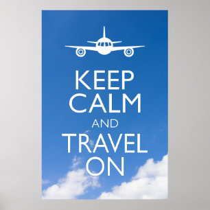 POSTER KEEP CALM ET TRAVEL