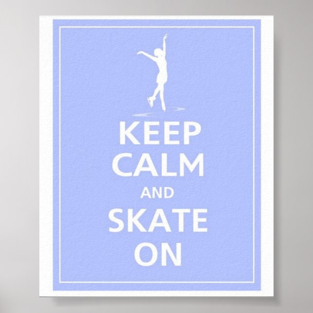 Poster Keep calm... Patins sur (Devant)