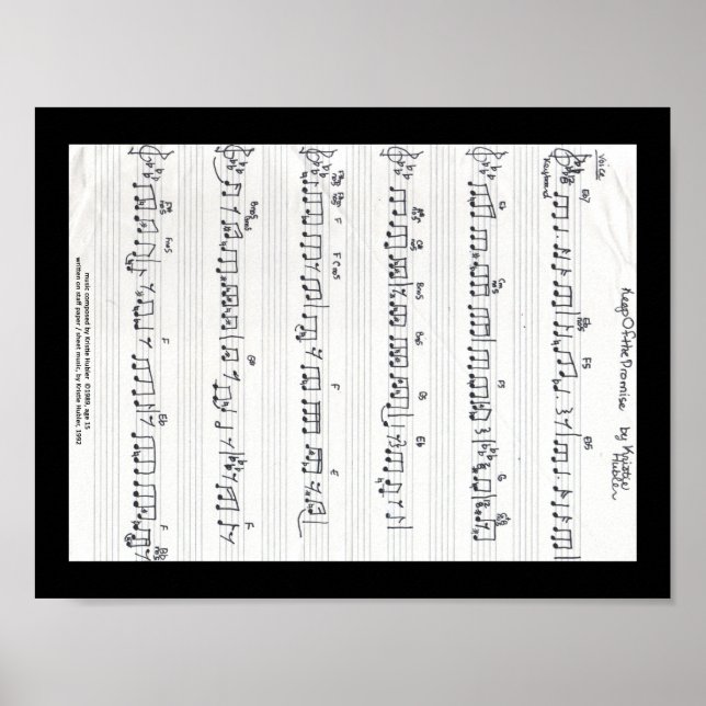 Poster Keep Of The Promise Sheet Music (Devant)
