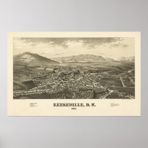 Poster Keeseville NY 1887 Imprimer