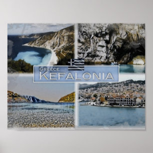 Poster Kefalonia - Grèce -