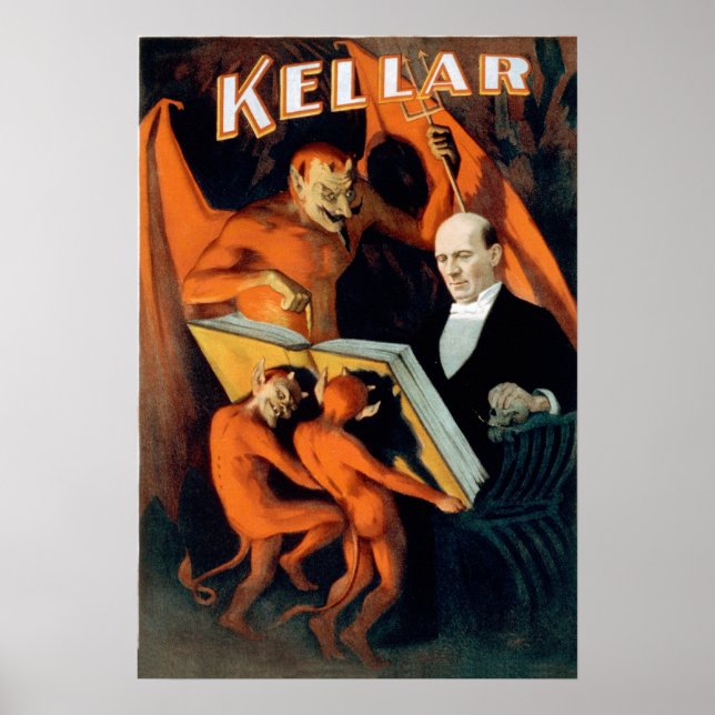 Poster Kellar Devil Magicien (Devant)