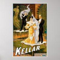 Kellar ~ Gone Magicien Vintage Magicien Acte