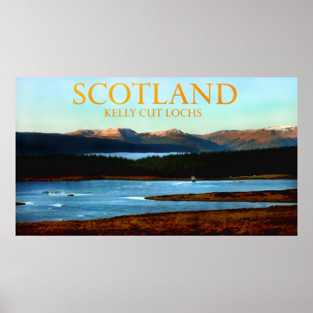 Poster kelly cut lochs scotland (Devant)