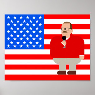 Poster Ken Bone Poster: American Flag