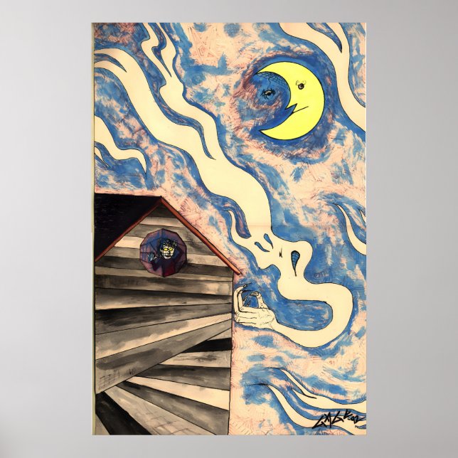 Poster Ken Gage 1992 Moontrap Fine Art (Devant)