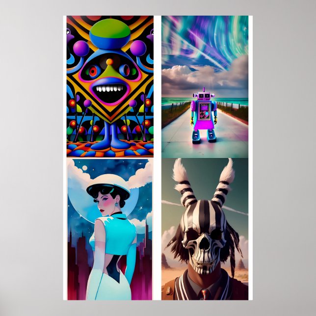 Poster Ken Gage 4-in-1 Pop Art Series A (Devant)