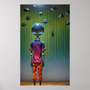 Poster Ken Gage Keeper of Worlds Sci-Fi Imaginaire
