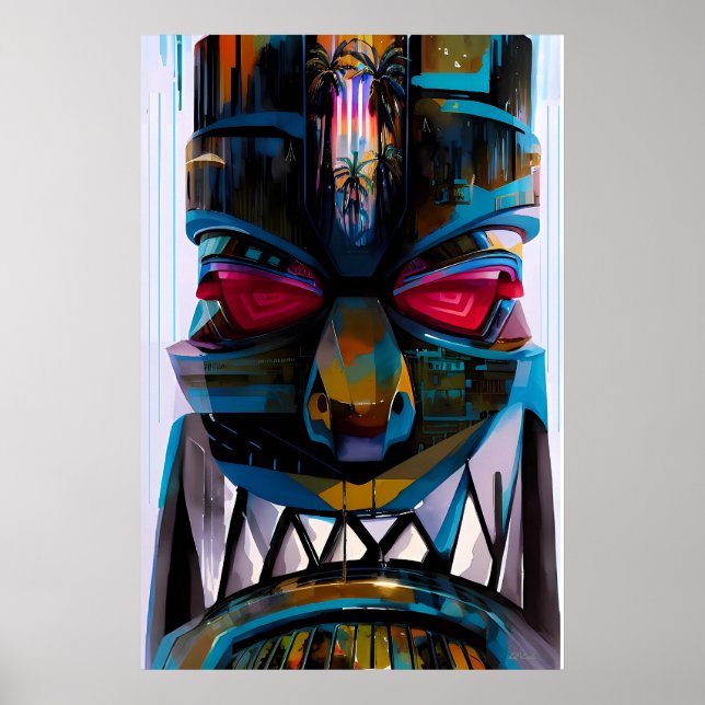 Poster Ken Gage Tiki Magestique Pop Surréalisme (Devant)