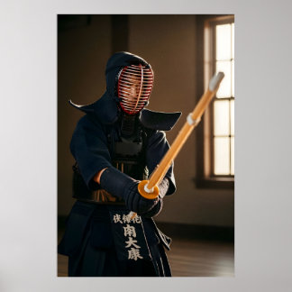 Poster Kendo japonais