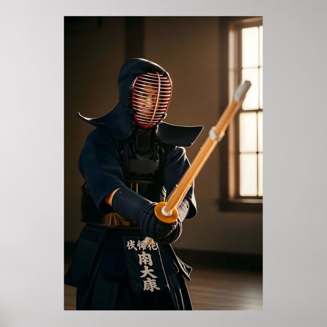 Poster Kendo japonais (Devant)