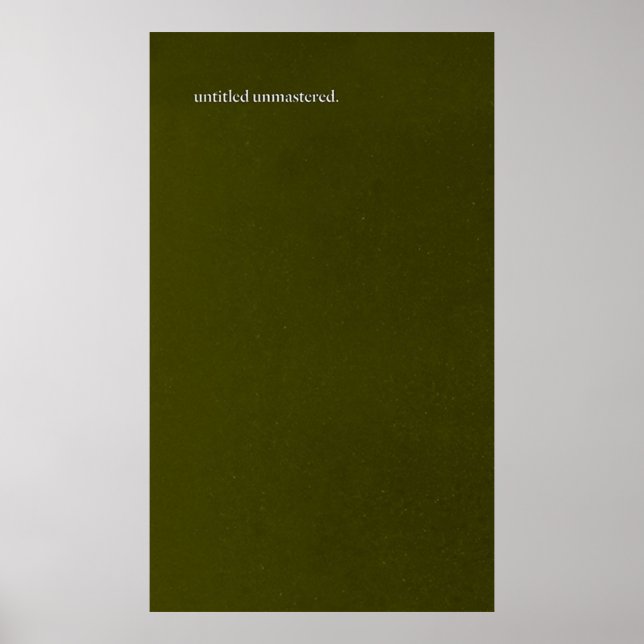 Poster Kendrick Lamar Sans Titre Sans Maîtrise (Devant)
