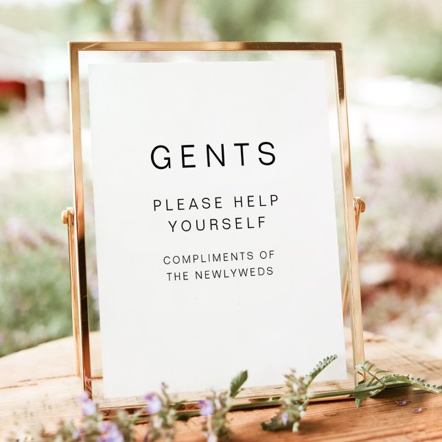 Poster KENNEDY GENTS Moderne Salle de bain Toilettes Post (Créateur téléchargé)