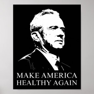 Poster Kennedy Rfk Jr Rendre l'Amérique en santé Maha Tr