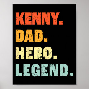 Poster Kenny Papa Hero Legend Personnalisé Nom Fat