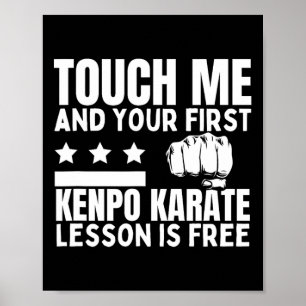 Poster Kenpo Karate Leçon Pour Coach Gratuit Amusant Amér